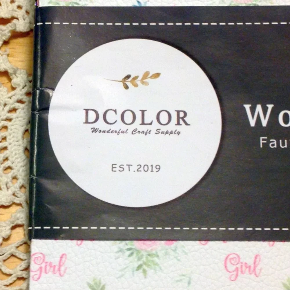 New pack of faux leather/glitter sheets